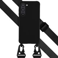 Selencia SilikonHülle mit abnehmbarem Band Samsung Galaxy S23 - Schwarz