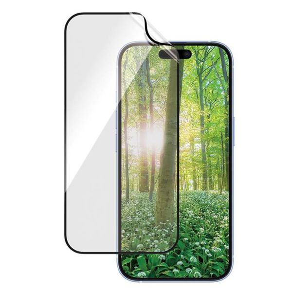 PanzerGlass ﻿Ultra Wide Fit Recycelter Antibakterieller Screen Protector Matrix inkl. Applikator für das Apple iPhone 16