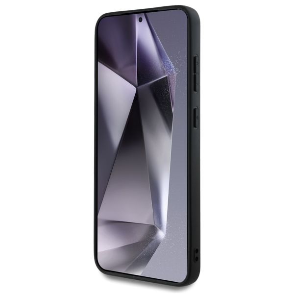 Guess 4G Metal Logo Back Cover mit Glitter Samsung Galaxy S25 - Gold