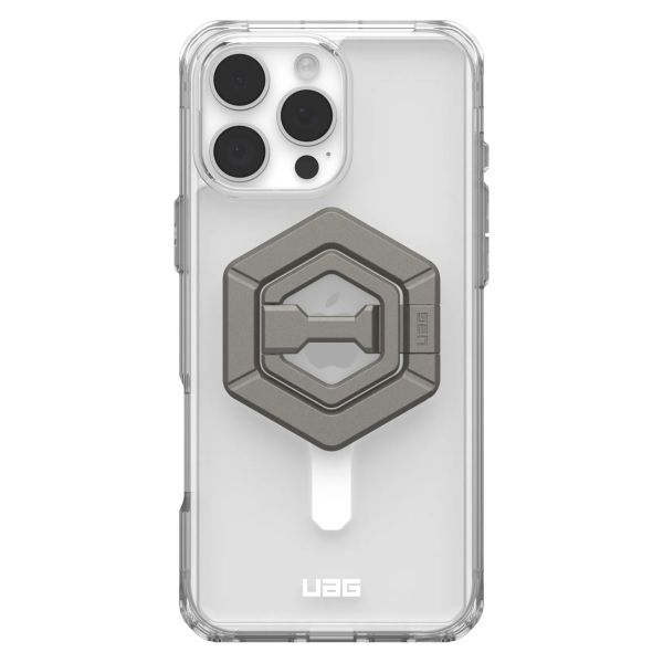 UAG Plyo Pro back Cover + Magnetic Ring Stand Apple iPhone 16 Pro Max - Ice White / Titanium