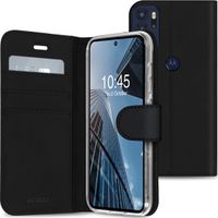 Accezz Wallet TPU Klapphülle Motorola Moto G60 - Schwarz