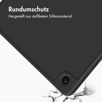 Accezz Smarte Klapphülle aus Silikon Samsung Galaxy Tab A9 8.7 Zoll - Schwarz
