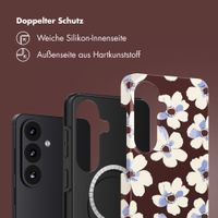 Selencia Vivid Rückabdeckung mit MagSafe Samsung Galaxy S26 - Choco Flower Pop