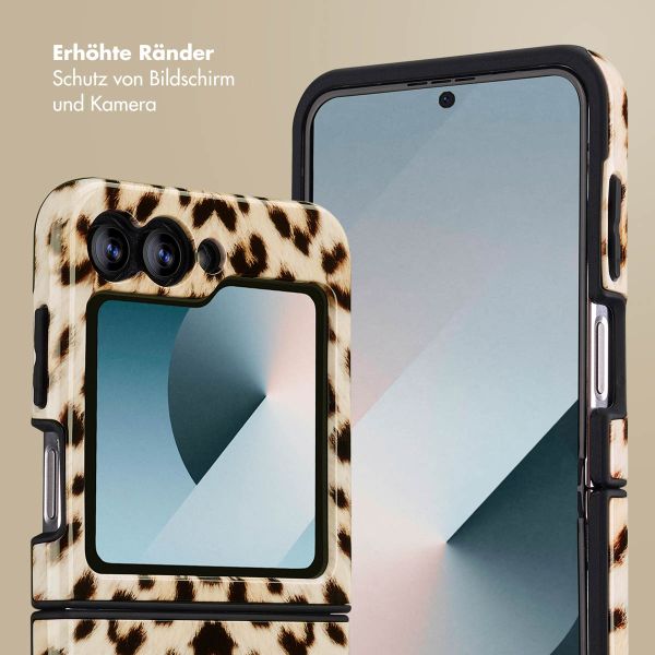 Selencia Vivid Back Cover Samsung Galaxy Z Flip 6 / Flip 7 FE - Wild Leo