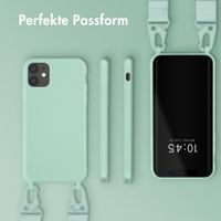 Selencia SilikonHülle mit abnehmbarem Band Apple iPhone 11 - Türkis