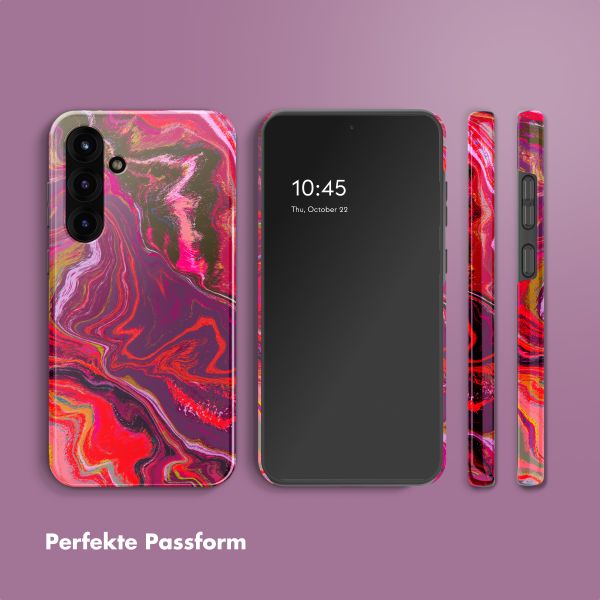 Selencia Vivid Back Cover Samsung Galaxy S25 Plus - Marble Purple