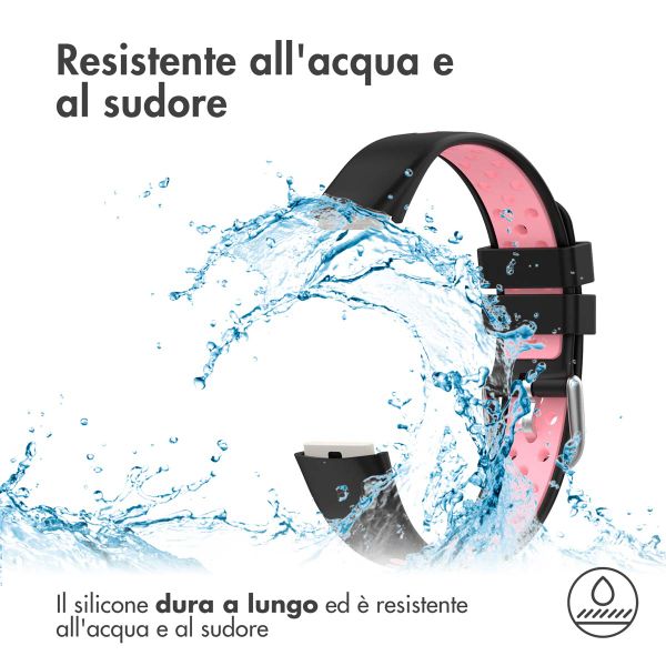 imoshion Sport Silikonarmband für Fitbit Luxe - Schwarz & Rosa