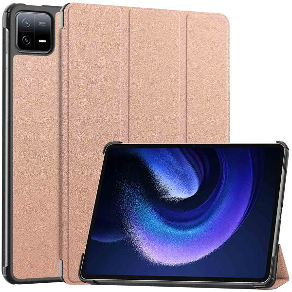 imoshion Trifold Klapphülle für das Xiaomi Pad 6 / 6 Pro - Rose Gold