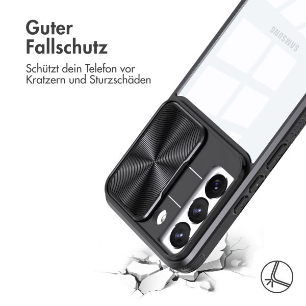 imoshion Back Cover mit Kameraschieber Samsung Galaxy S22 - Schwarz