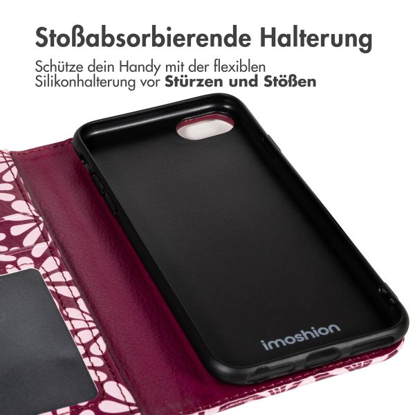 imoshion Design Klapphülle Apple iPhone SE (2022 / 2020) / 8 / 7 / 6(s) - Bloom Love Blush