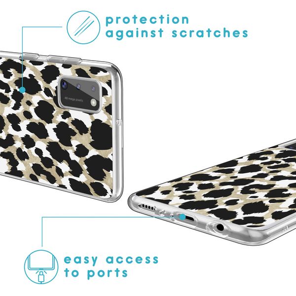 imoshion Design Hülle für das Samsung Galaxy A41 - Leopard / Schwarz