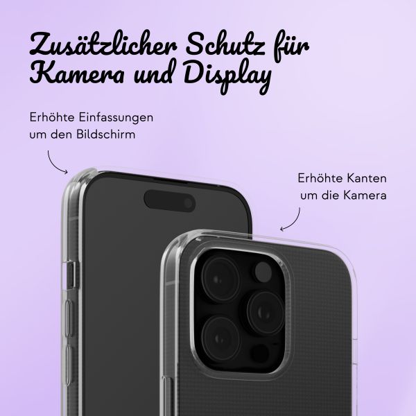 Personalisierte Hülle mit elegantem Herz iPhone 16 Pro - Transparent