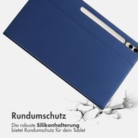 Accezz Classic Tablet Case für das Samsung Galaxy Tab S10 Plus / Tab S9 Plus / Tab S9 Plus FE  - Dunkelblau