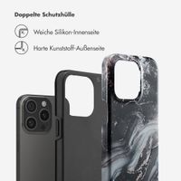 Selencia Vivid Back Cover Apple iPhone 15 Pro - Chic Marble Black