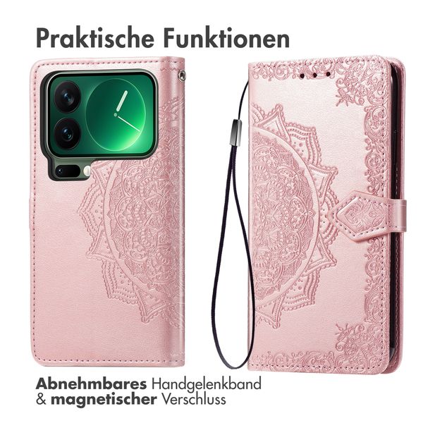 imoshion Mandala Klapphülle Xiaomi 17 Pro Max - Rose Gold