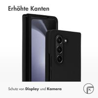 Accezz Liquid Silikoncase Samsung Galaxy Z Fold 5 - Schwarz