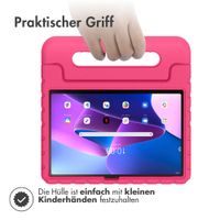 imoshion Schutzhülle mit Handgriff kindersicher für das Lenovo Tab M10 (3rd gen) - Rosa