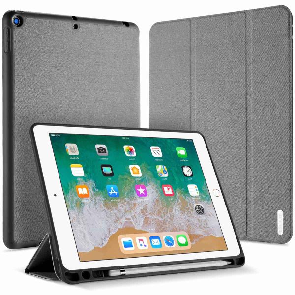 Dux Ducis Domo Klapphülle für das iPad 6 (2018) 9.7 Zoll / iPad 5 (2017) 9.7 Zoll - Grau