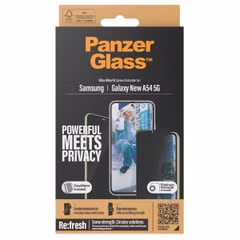 PanzerGlass Ultra Wide Fit Antibakterieller Screen Protector mit Sichtschutz inkl. Applikator Samsung Galaxy A55