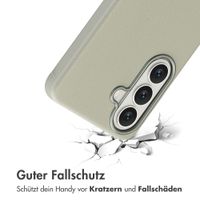 Accezz MagSafe Leather Backcover Samsung Galaxy S26 - Light Grey