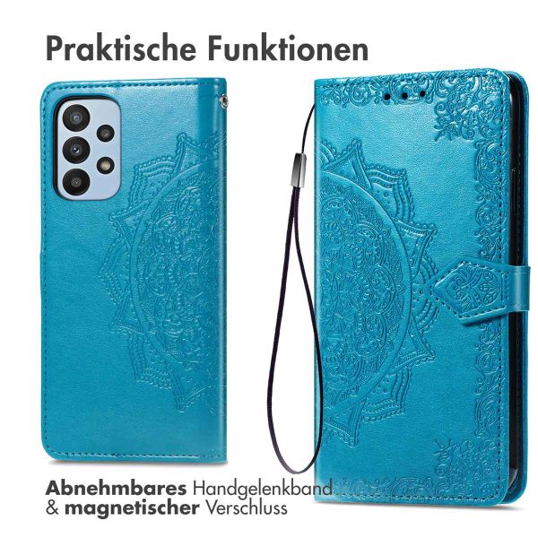 imoshion Mandala Klapphülle Samsung Galaxy A23 (5G) - Türkis