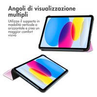 imoshion Trifold Klapphülle Apple iPad 11 (2025) 11 Zoll A16 / iPad 10 (2022) 10.9 Zoll - Rosa