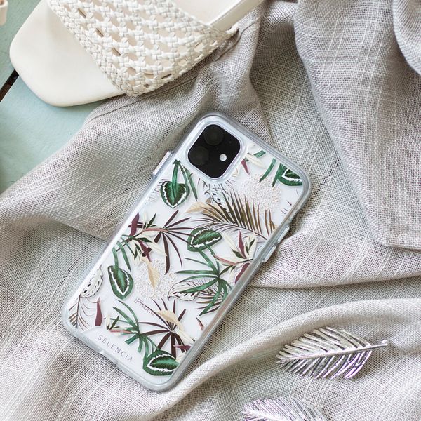 Selencia Zarya Fashion-Backcover mit zuverlässigem Schutz Apple iPhone 12 Mini - Jungle Leaves