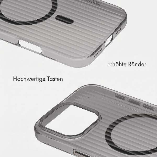 Accezz Lite Backcover mit MagSafe | Fluted | Apple iPhone 16 Pro - Schwarz