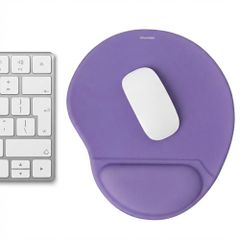 imoshion Ergonomisches Mauspad - Mauspad mit Handgelenkstütze - 30 x 25 cm - Lila