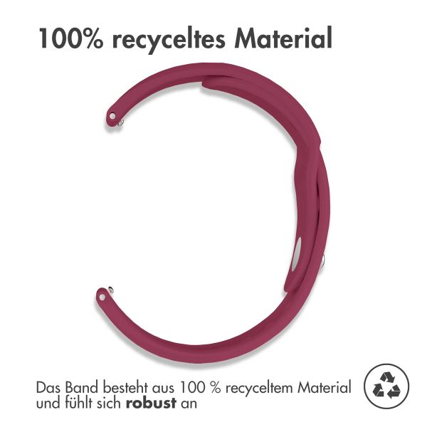 imoshion Silikon Sportarmband -   Universelle 18 mm Anschluss - Bordeaux