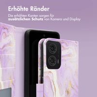 imoshion Design Klapphülle Motorola Moto G24 Power - Purple Marble