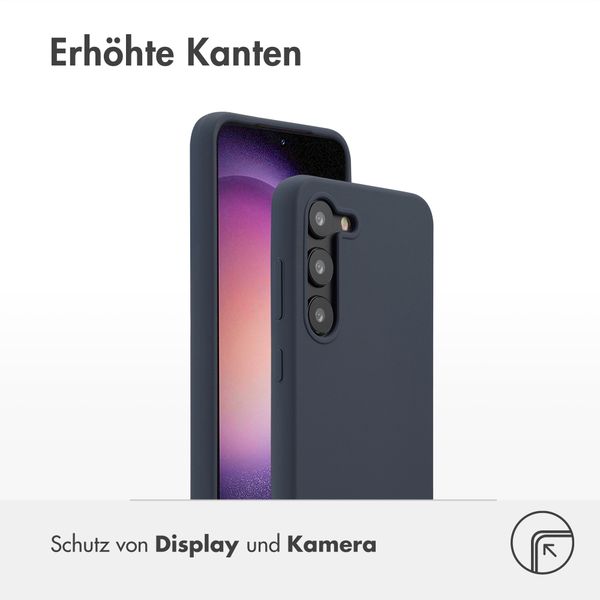 Accezz Liquid Silikoncase Samsung Galaxy S23 - Dunkelblau