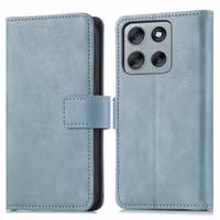 imoshion Luxuriöse Klapphülle Motorola Moto G86 Power - Hellblau