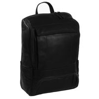 The Chesterfield Brand Rich Laptop Rucksack 15-15.6 Zoll - Echtes Leder - Schwarz