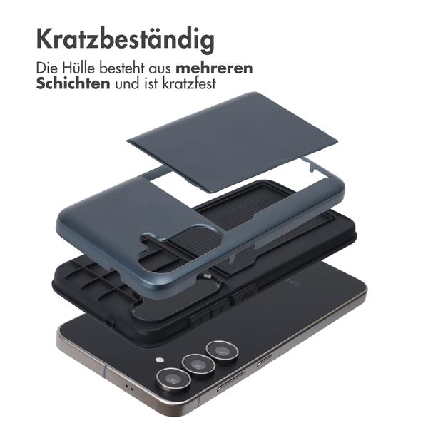 imoshion Backcover mit Kartenfach Samsung Galaxy S25 FE - Dunkelblau