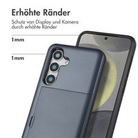 imoshion Backcover mit Kartenfach Samsung Galaxy S25 - Dunkelblau