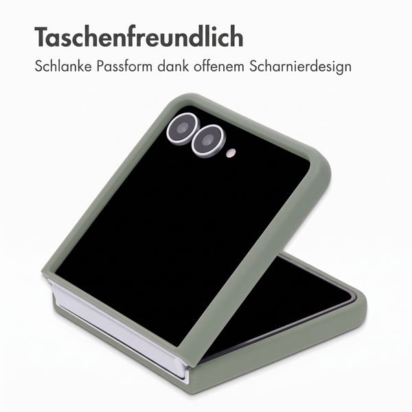 Accezz Liquid Silikoncase Samsung Galaxy Z Flip 8 - Cooper Green