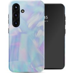 Selencia Vivid Back Cover Samsung Galaxy S25 - Holographic Blue Dream