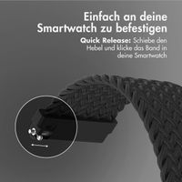 imoshion Gewebtes Nylonarmband für das Samsung Galaxy Watch 7 40/44 mm - Schwarz