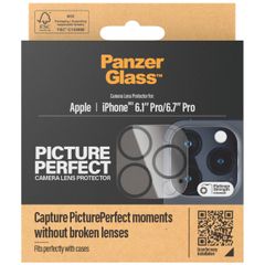 PanzerGlass Kameraprotektor aus Glas für das Apple iPhone 15 Pro / 15 Pro Max