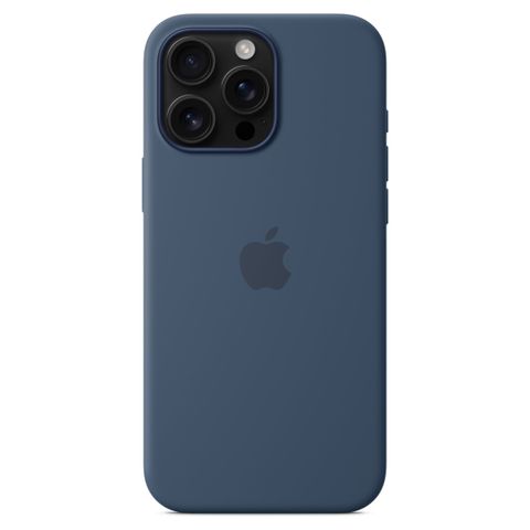 Apple Silikon-Case MagSafe für das iPhone 16 Pro Max - Denim