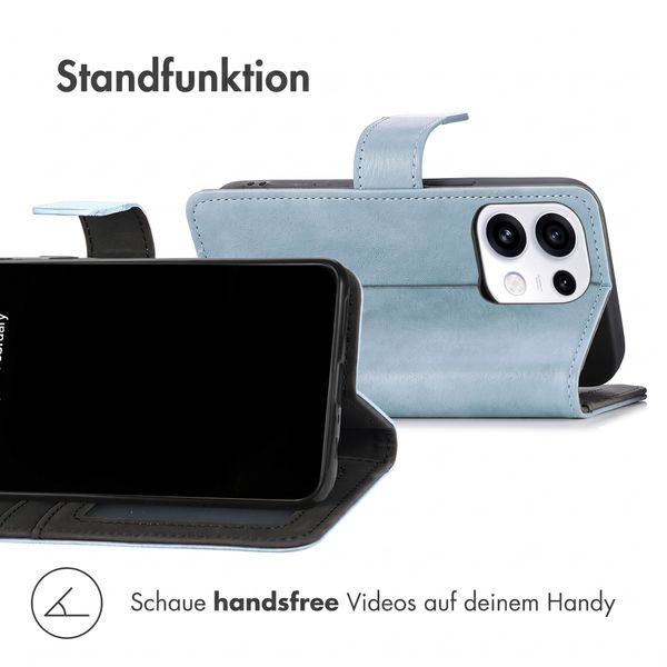 imoshion Luxuriöse Klapphülle Oppo Reno 16 F - Hellblau