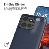 imoshion Brushed Back Cover Motorola Thinkphone 25 / Motorola Edge 50 Neo / Edge 60 Neo - Dunkelblau