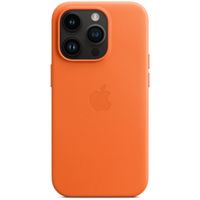 Apple Leder-Case MagSafe Apple iPhone 14 Pro - Orange