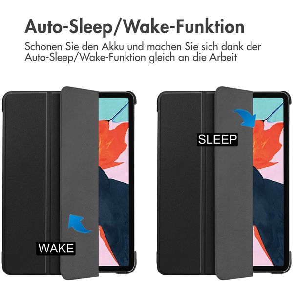 imoshion Trifold Klapphülle Apple iPad Air 11 Zoll (2025) M3 / (2024) M2 / Air 5 (2022) / Air 4 (2020) - Dunkelblau