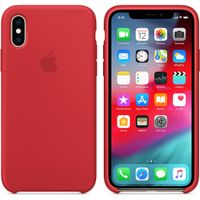 Apple Silikon-Case Rot für das Apple iPhone Xs / X