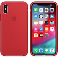 Apple Silikon-Case Rot für das iPhone Xs / X