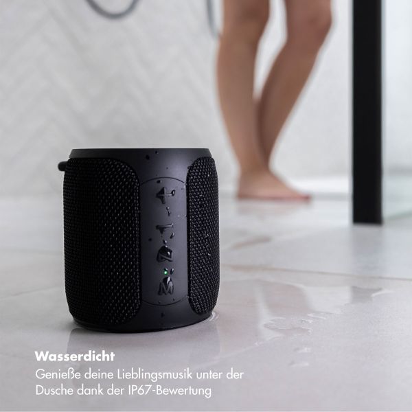 Selencia AquaPlay Bluetooth-Lautsprecher - Drahtloser Lautsprecher - Wasserdicht - Black