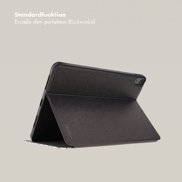 Selencia Vivid Klapphülle Apple iPad 11 (2025) 11 Zoll A16 / iPad 10 (2022) 10.9 Zoll - Choco Flower Pop