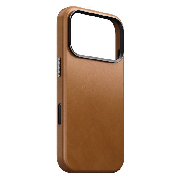 Nomad Traditional Leather Backcover mit MagSafe Apple iPhone 17 Pro - English Tan